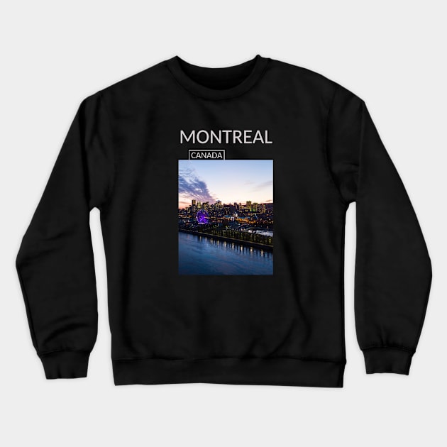 Montreal Quebec Canada Wheel Gift for Canadian Canada Day Present Souvenir T-shirt Hoodie Apparel Mug Notebook Tote Pillow Sticker Magnet Crewneck Sweatshirt by Mr. Travel Joy